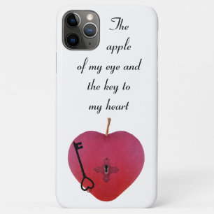 The apple of my eye and the key to my heart iPhone 11 pro max case