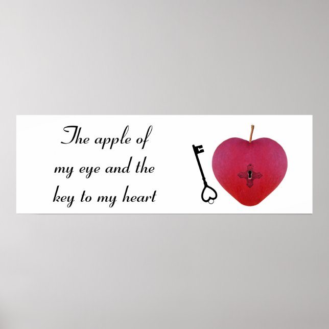 The apple of my eye and the key to my heart poster (Front)