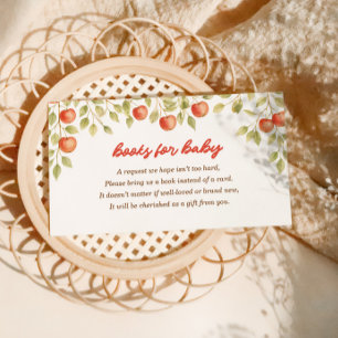 The Apple of our Eye Autumn Fall Baby Shower Enclosure Card