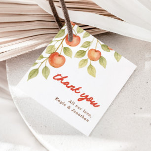 The Apple of our Eye Autumn Fall Baby Shower Favour Tags