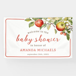 The Apple of Our Eye Baby Shower  Banner