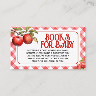 The Apple of our Eye Baby Shower Books for Baby Enclosure Card