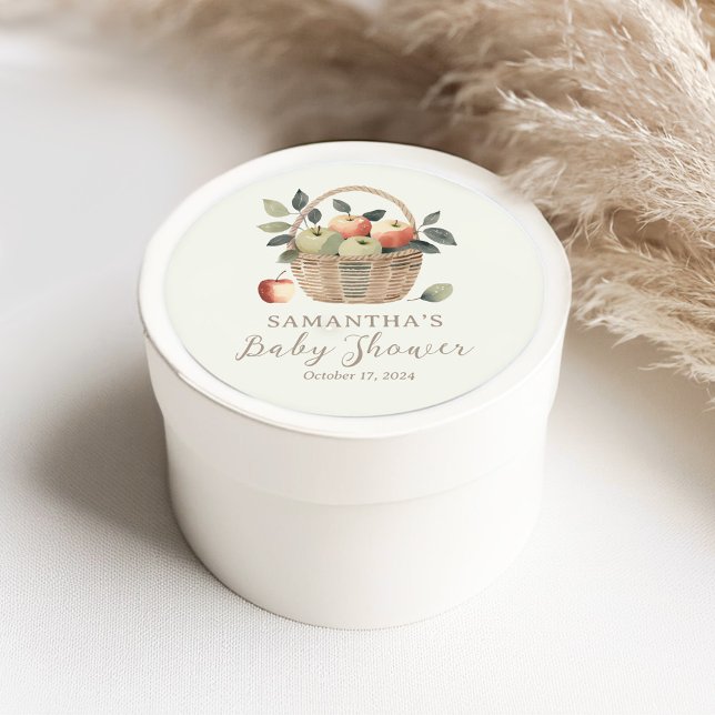 The Apple of Our Eye Baby Shower Favour Stickers (Creator Uploaded)