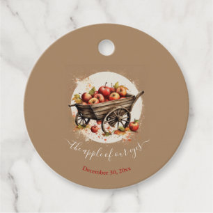 The Apple Of Our Eye Baby Shower Favour Tags