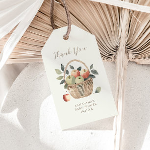 The Apple of Our Eye Baby Shower Gift Tags