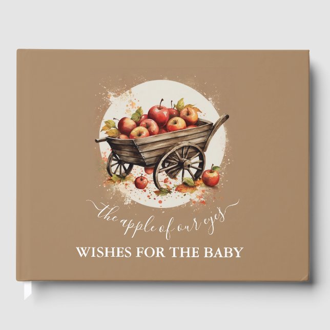 The Apple Of Our Eye Baby Shower Guest Book (Front)