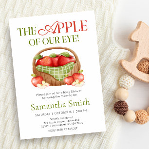 The Apple of Our Eye Baby Shower Invitation