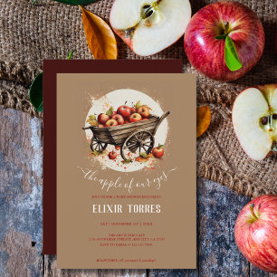 The Apple Of Our Eye Baby Shower Invitation