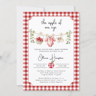 The Apple of Our Eye Baby Shower Invitation 