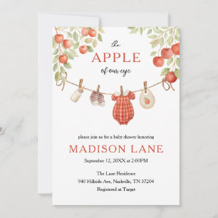 The Apple of Our Eye Baby Shower Invitation