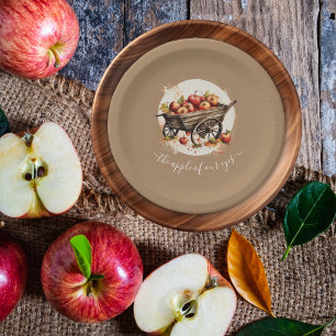 The Apple Of Our Eye Baby Shower Paper Plate