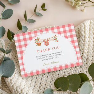 The Apple of Our Eye Baby Shower Thank You Card