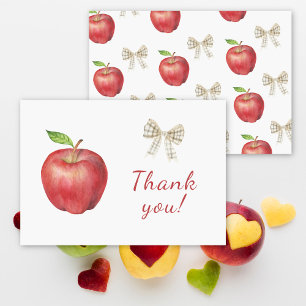 The Apple of our eye Baby shower Thank You Card