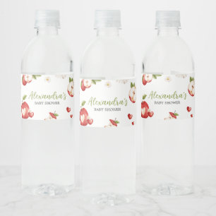The Apple of our Eye Baby Shower Water Bottle Label