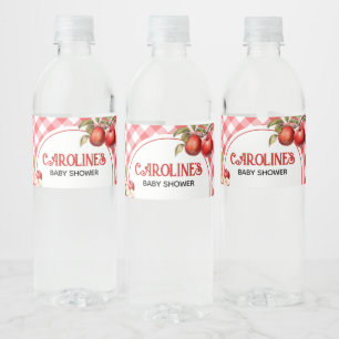 The Apple of Our Eye Baby Shower Water Bottle Label