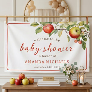 The Apple of Our Eye Baby Shower Welcome Banner