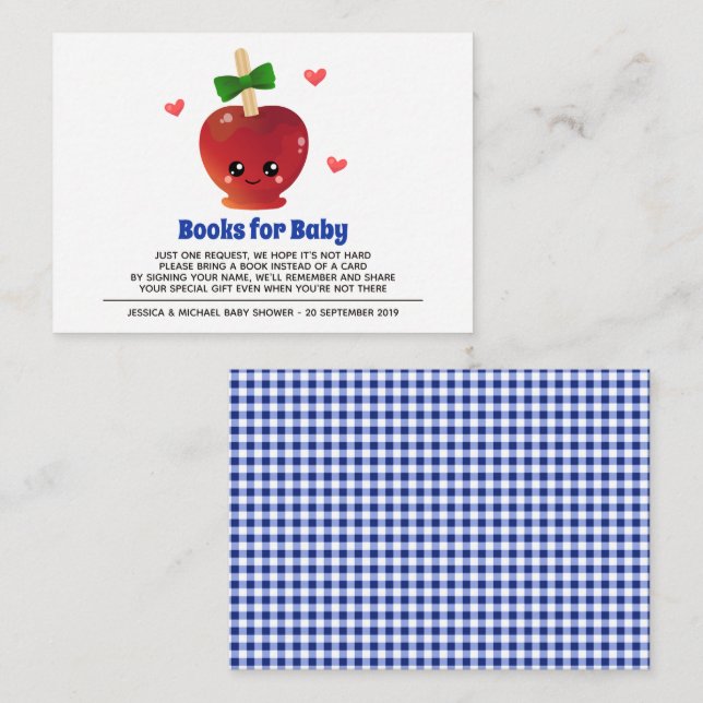 The Apple Of Our Eye Books For Baby Enclosure Card (Front/Back)