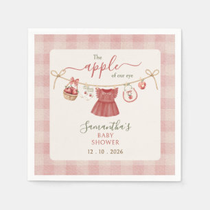 The Apple Of Our Eye clothesline dusty rose Napkin