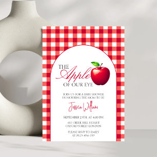 The Apple of Our Eye Fall Baby Shower  Invitation
