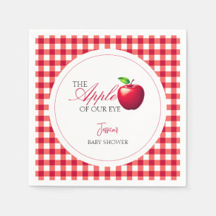 The Apple of Our Eye Fall Baby Shower  Napkin