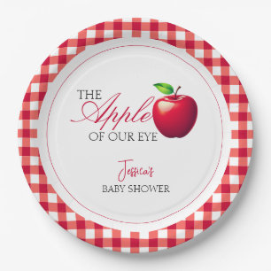The Apple of Our Eye Fall Baby Shower Paper Plate