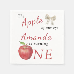 The Apple of our eye Kids Birthday Party  Napkin