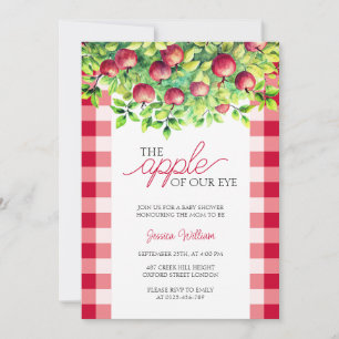 The Apple of Our Eye Thanksgiving Baby Shower Invitation