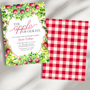 The Apple of Our Eye Thanksgiving Baby Shower Invitation