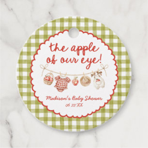 The Apple Of Our Eye Whimsical Fall Baby Shower Favour Tags