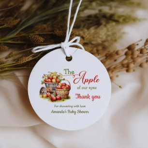 The Apple of Our Eyes Fall Harvest Baby Shower Favour Tags