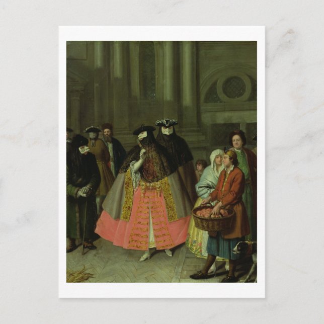 The Apple Seller (oil on canvas) Postcard (Front)