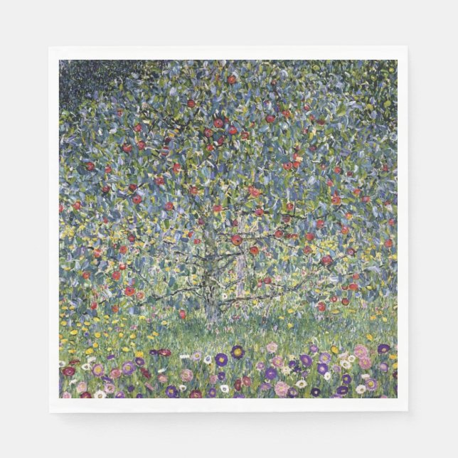 The Apple Tree (by Gustav Klimt) Napkin (Front)
