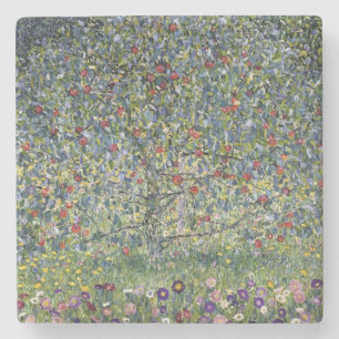The Apple Tree (by Gustav Klimt) Stone Coaster