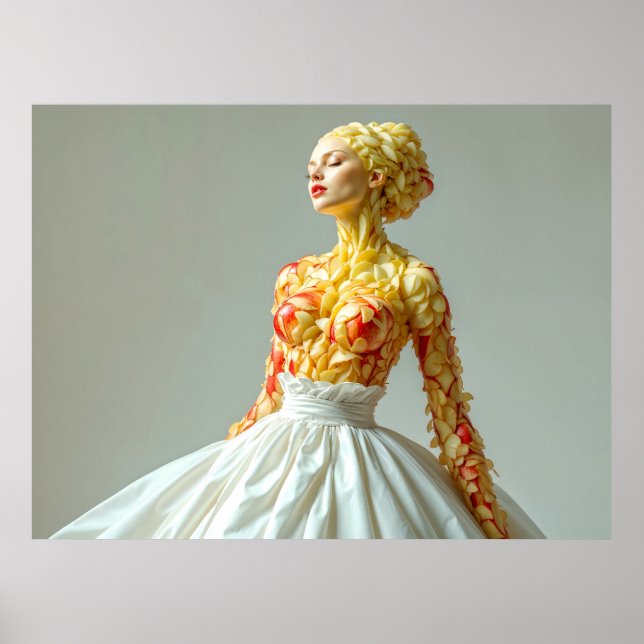 The Apple Woman – Fruit as Art Poster (Front)