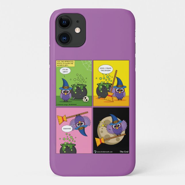 The Apprentice Wizard - Cleaning Comic Case-Mate iPhone Case (Back)