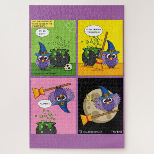 The Apprentice Wizard - Cleaning Comic Jigsaw Puzzle