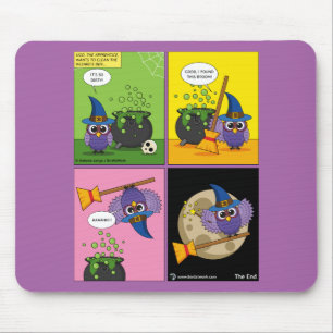 The Apprentice Wizard - Cleaning Comic Mouse Mat