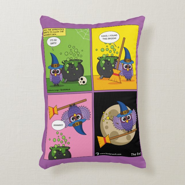 The Apprentice Wizard - Cleaning Decorative Cushion (Front(Vertical))