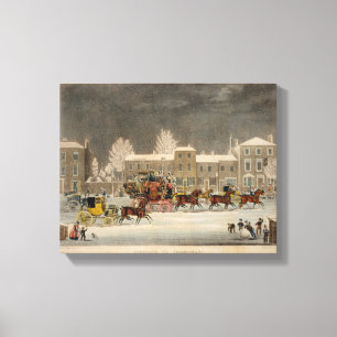 The Approach to Christmas, engraved by George Hunt Canvas Print