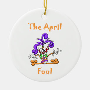 The April Fool Ceramic Tree Decoration