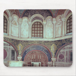 The apse with the baptismal font mouse mat