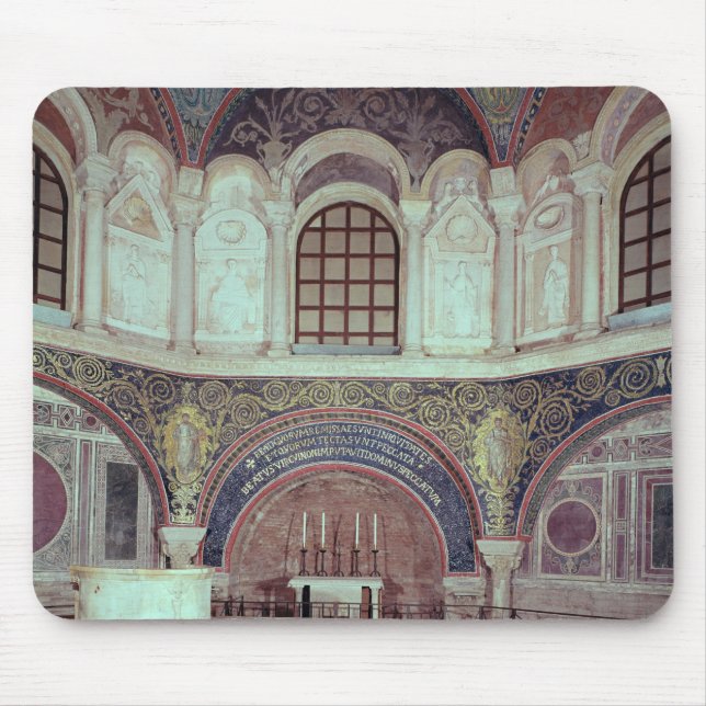 The apse with the baptismal font mouse mat (Front)