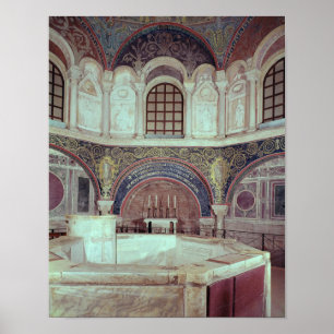 The apse with the baptismal font poster