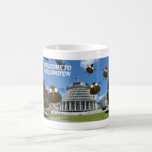 The Apteryx Clan bid you welcome to Wellington Coffee Mug
