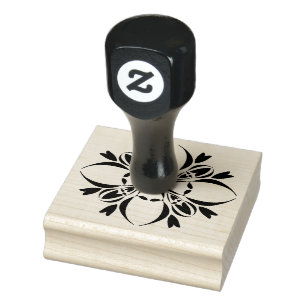 the aquabloom rubber stamp
