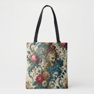 The Arcane Anarchy – Gothic Grotesque Floral Riot  Tote Bag