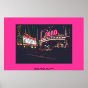 The Arch, downtown Reno, Nevada Poster
