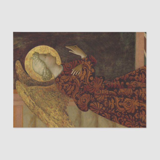 The Archangel Gabriel by Masolino da Panicale Tissue Paper (Front)