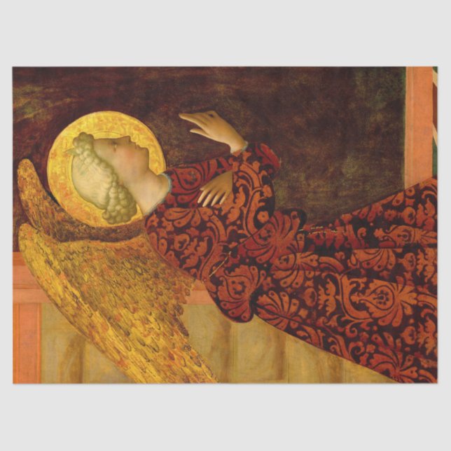The Archangel Gabriel by Masolino da Panicale Tissue Paper (Front)