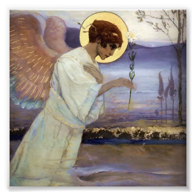 “The Archangel Gabriel ” by Mikhail Nesterov Photo Print (Front)